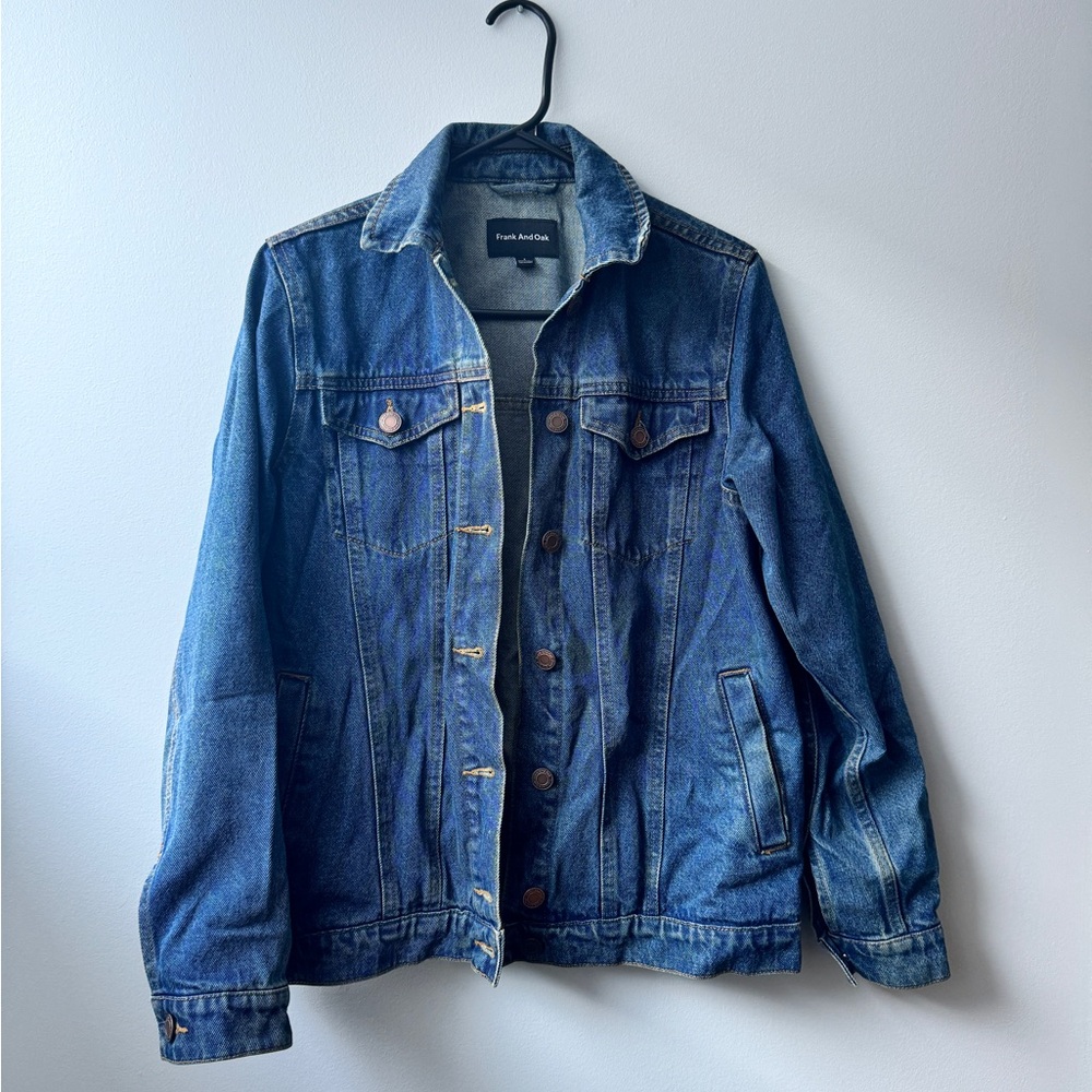 Frank & Oak Classic Denim Jacket - Dark Blue Wash
